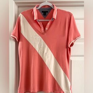 Tommy Hilfiger Polo shirt Pink Vintage Dress Size‎ XL